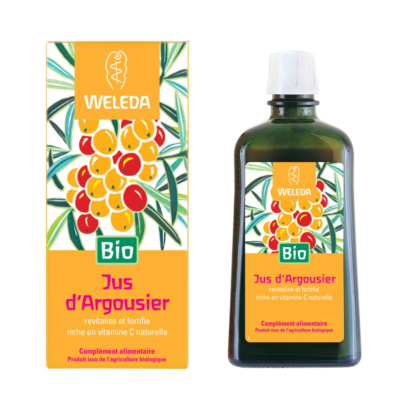Jus d'Argousier - Revitalise et Fortifie, Riche en Vitamine C Naturelle - 200ml