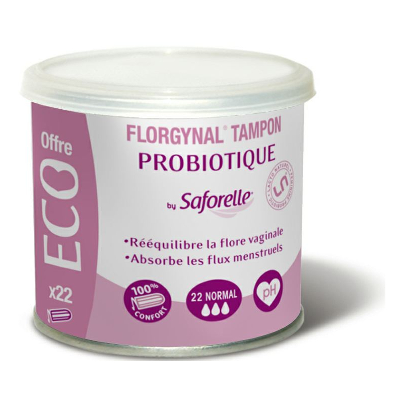 Florgynal Tampon Probiotique Normal, 22 unités
