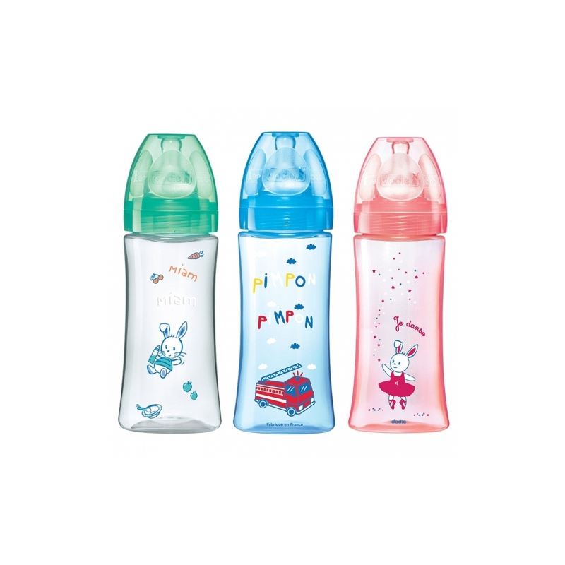 Biberon INITITATION+® 330ML Vert décoré