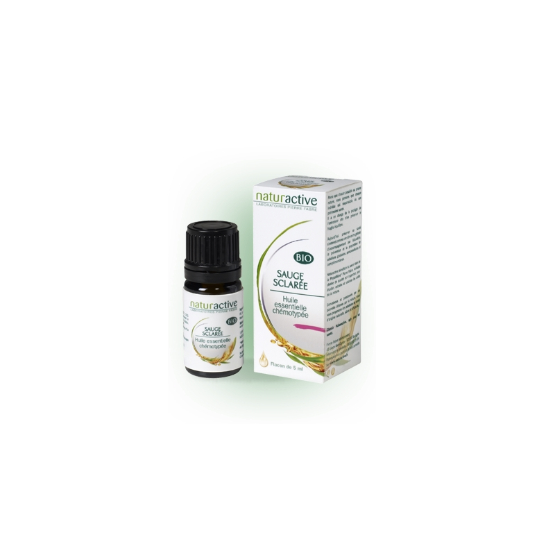 Sauge sclarée Huile essentielle bio, 5ml