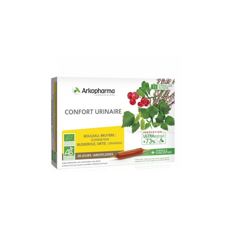 ARKOFLUIDES Confort Urinaire - 20 ampoules