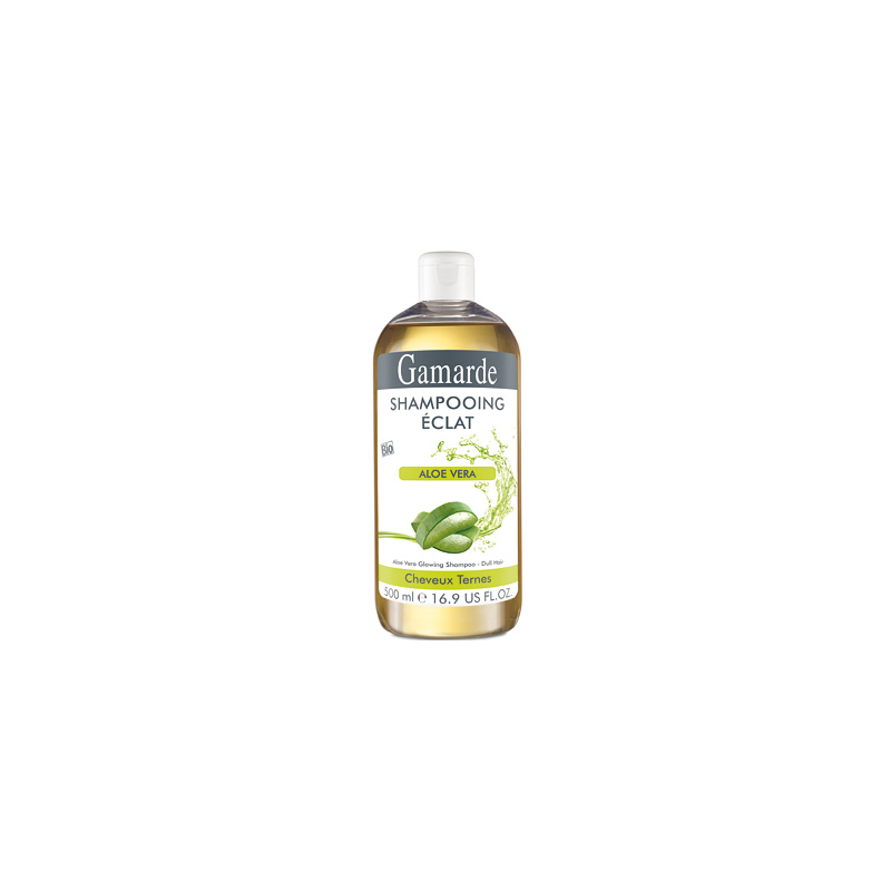 Gamarde Shampooing Eclat cheveux ternes Aloe Vera - 500ml