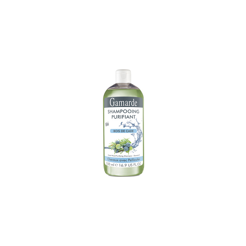 Gamarde Shampooing purifiant Cheveux à pellicules Bois de Cade - 500ml