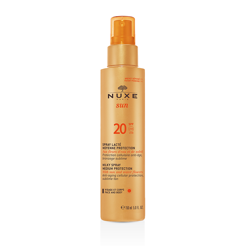 NUXE SUN Spray Lacté Visage et Corps  Moyenne Protection SPF20 - 150ml