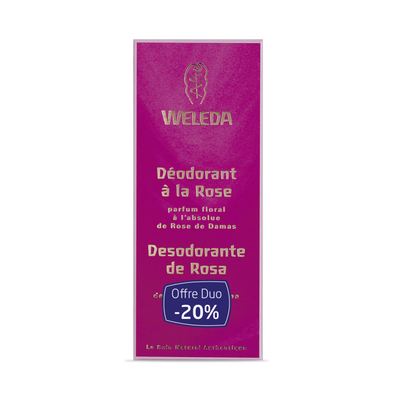 Déodorant à la Rose - LOT de 2 x 100ml