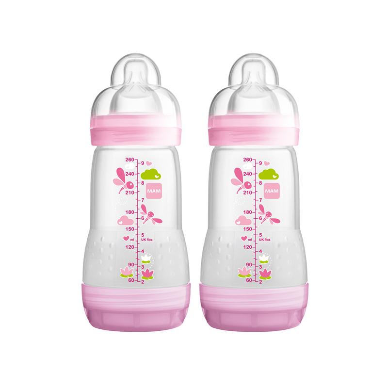 Biberons Easy Start anti-colique Rose - 2x260ml