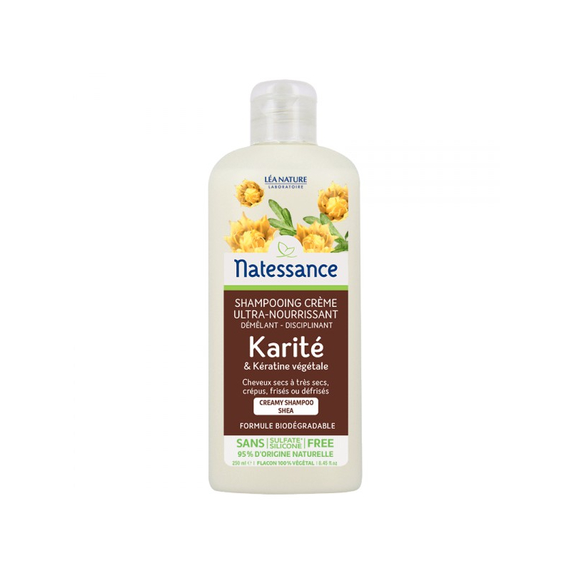 Shampooing Crème Karité et Kératine Végétale - 250ml