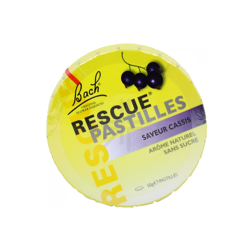 Fleurs de Bach Original Rescue Pastilles (saveur cassis) - 50 g