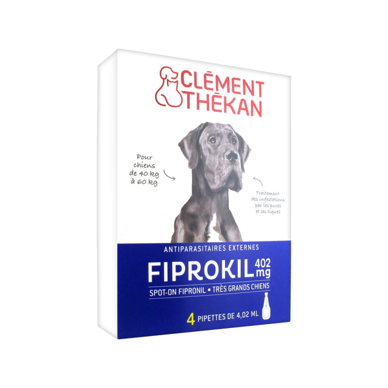 Clément Thékan Fiprokil 402mg Chien 4 x 4.02ml
