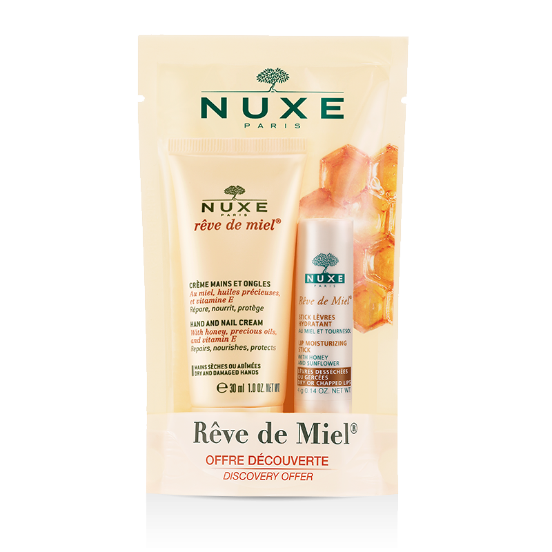 Duo Gourmand Rêve de Miel - 1 Crème Mains + 1 Stick Lèvres