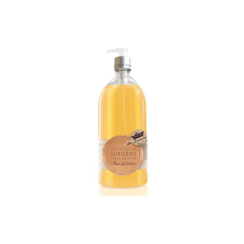 Gel Douche Surgras Sans Savon Fleur de Coton - 1L