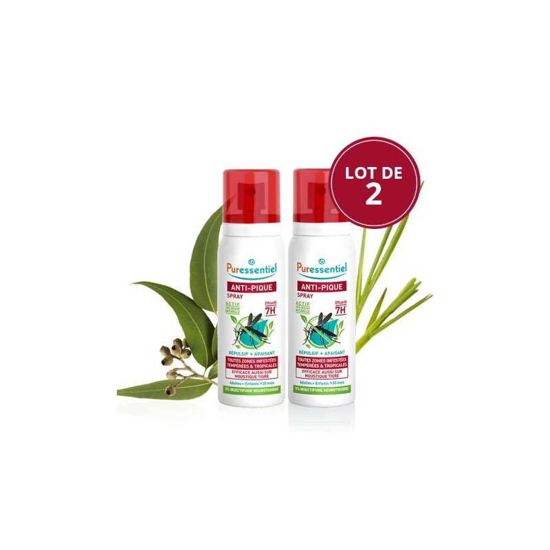 Anti-Pique 7H Répulsif & Apaisant Spray - 2x75ml