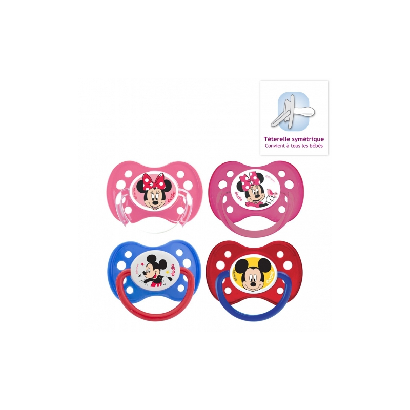 Sucette +6 Mois "Duo MINNIE" - 2 sucettes