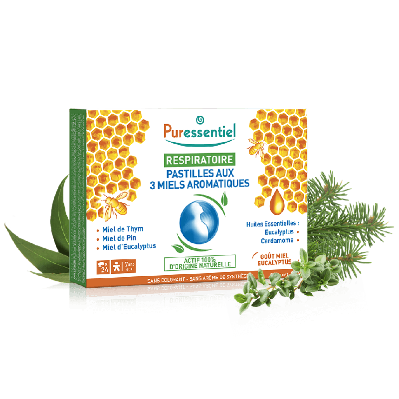 RESP OK® Pastilles aux Trois Miels Aromatiques - 24 pastilles
