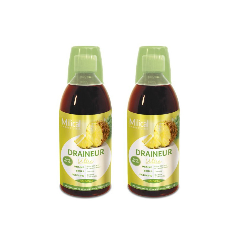 MILICAL DRAINEUR ULTRA Ananas - 2X500ml