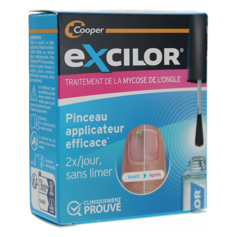 Excilor Traitement Mycose de l'Ongle Solution - 3.3ml