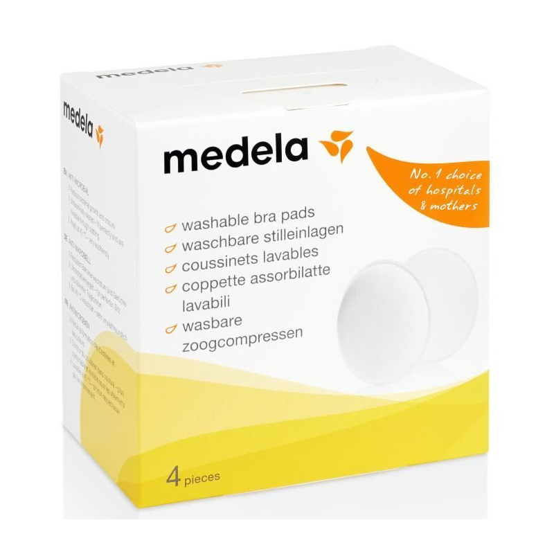 Medela 4 Coussinets d'Allaitement Lavables