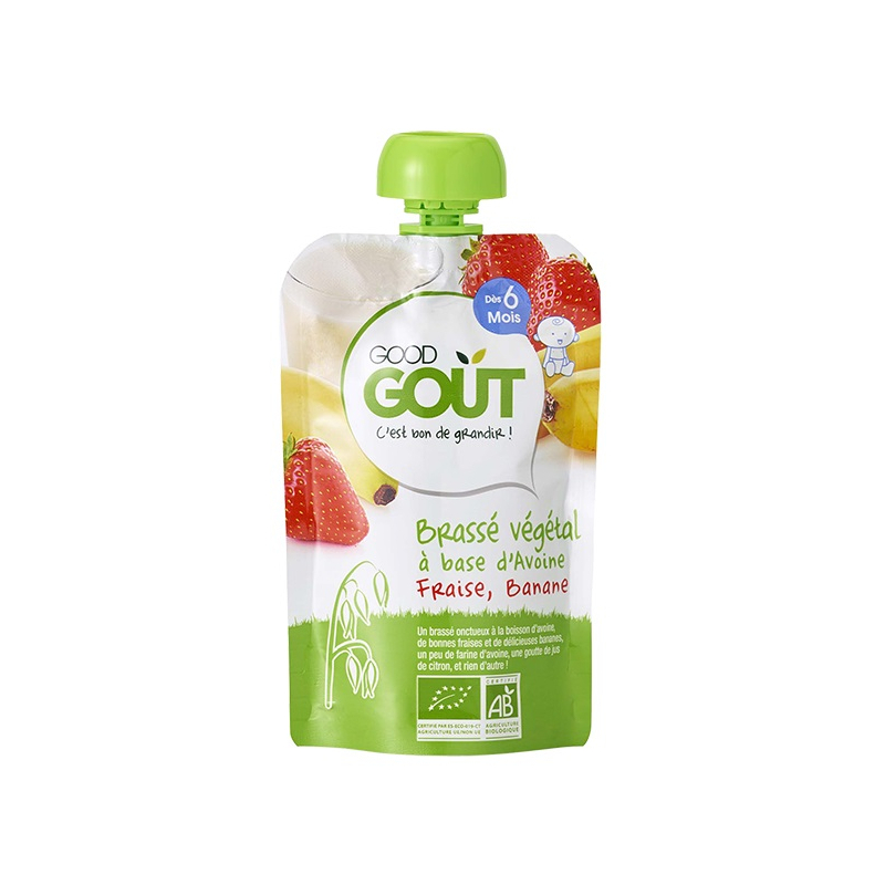 Brassé Végétal à Base d'Avoine Fraise Banane - 90g
