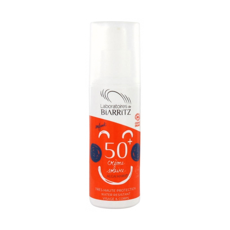 Biarritz Alga Maris Crème Solaire Enfant SPF 50+ Bio - 50 ml