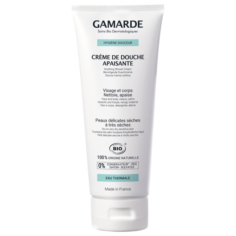 Gamarde Hygiène Douceur Crème de Douche Apaisante Bio - 200 ml