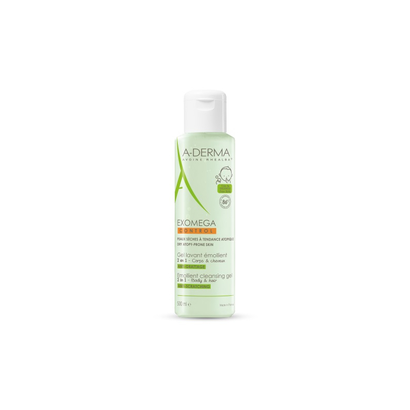 Exoméga bébé  Gel Lavant Émollient 2 en 1 - 500ml 