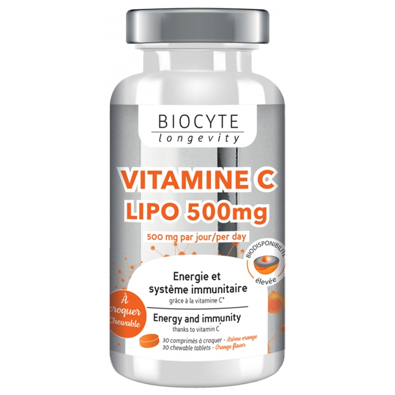 BIOCYTE Vitamine C Lipo 500mg - 30 comprimés