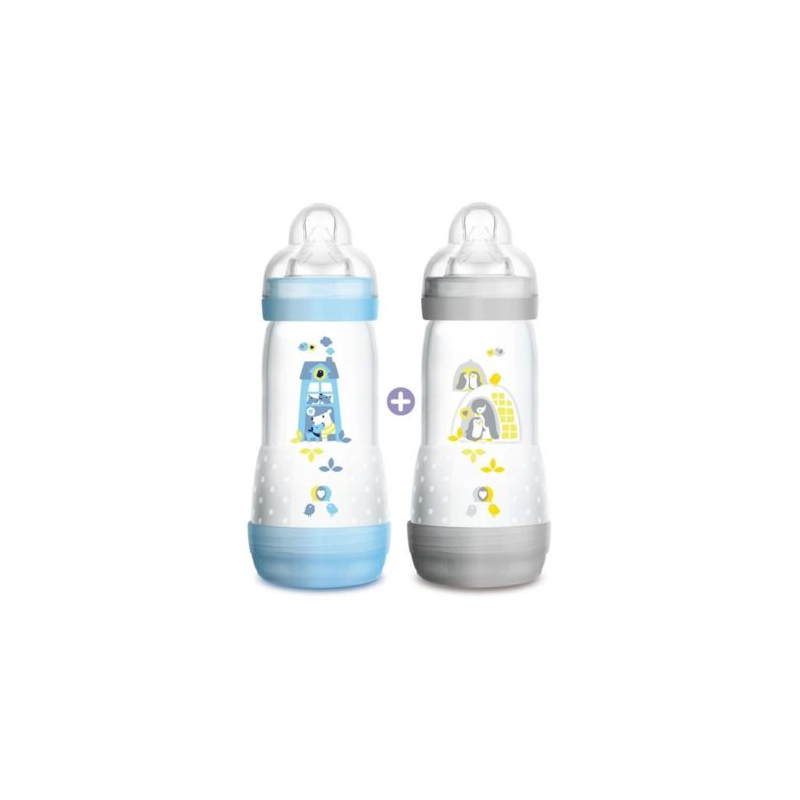 Mam Easy Start débit rapide biberon garçon - 2x320ml