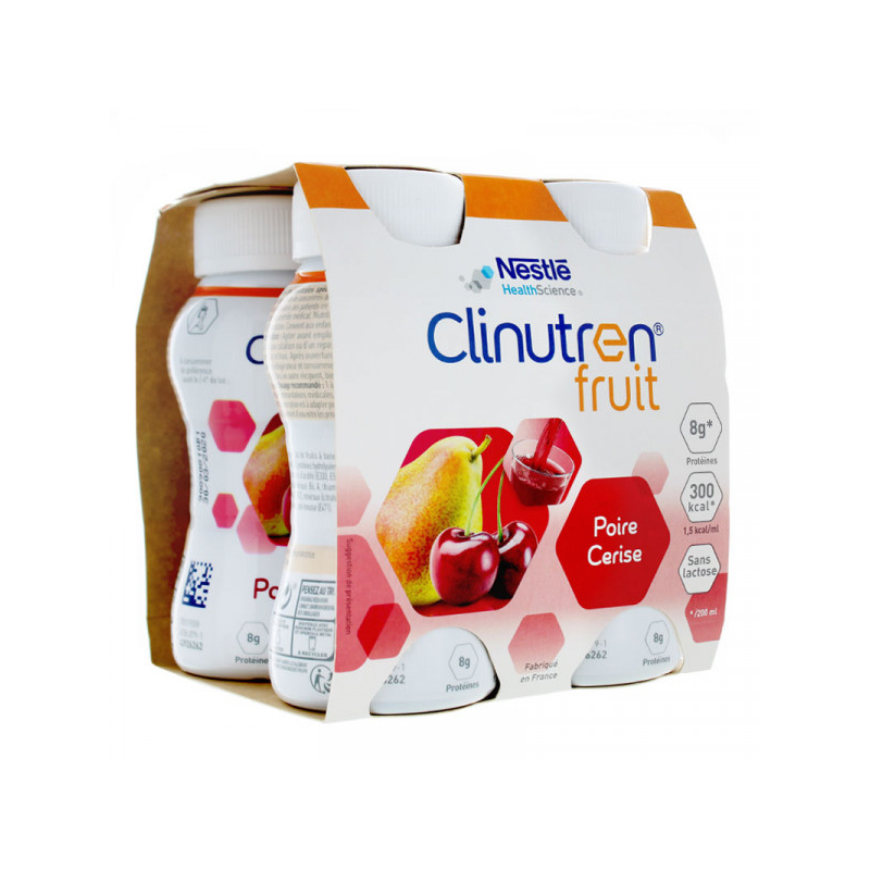 Clinutren Fruit saveur poire cerise - 4x200ml