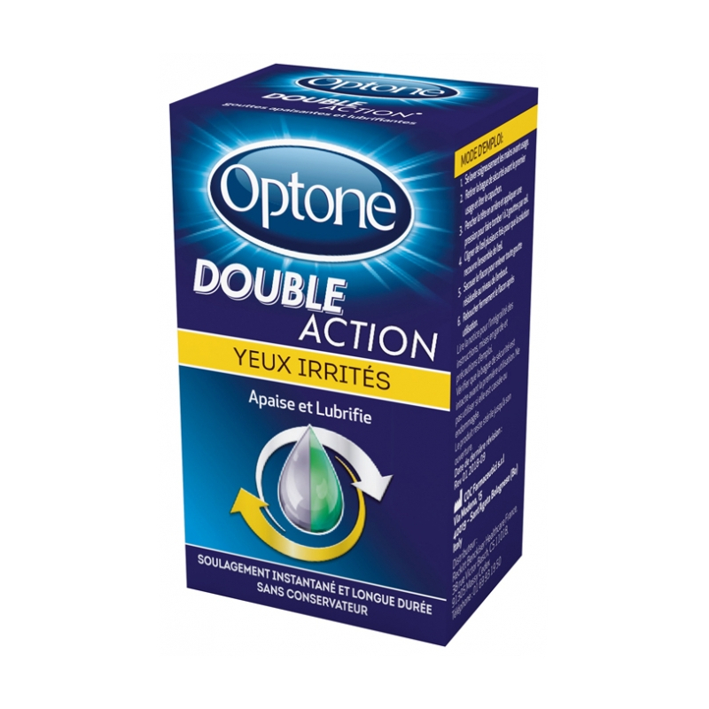 Optone Double Action Yeux Irritées - 10ml