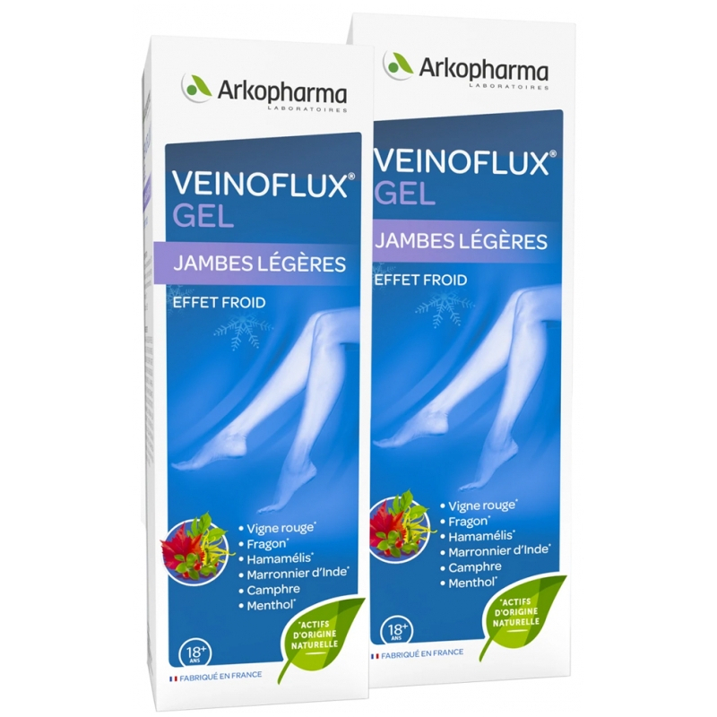 Arkopharma Veinoflux Gel Effet Froid - Lot de 2 x 150 ml