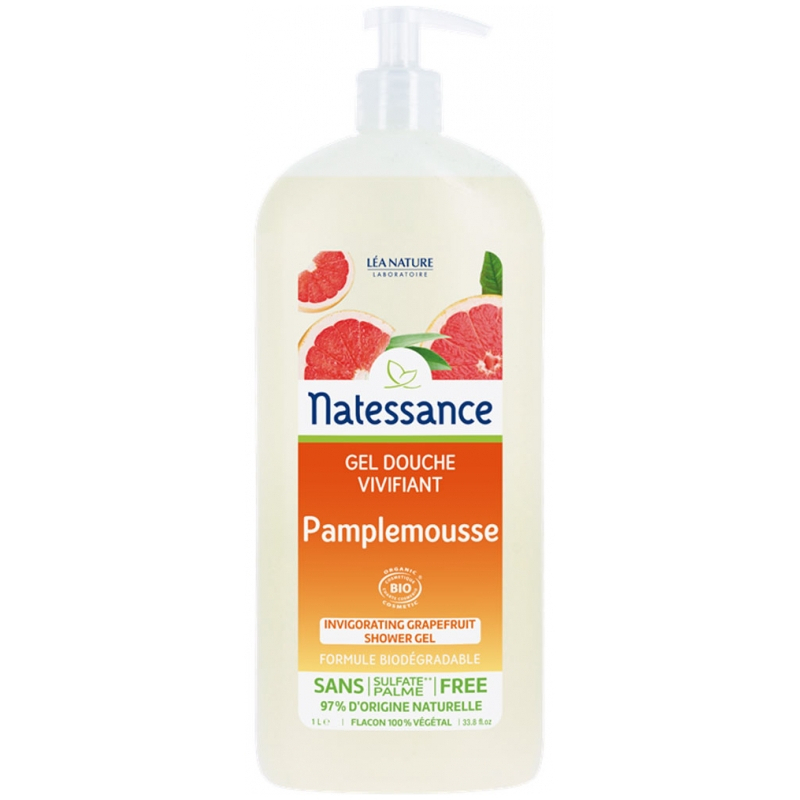 Natessance Gel Douche Vivifiant Pamplemousse - 1l