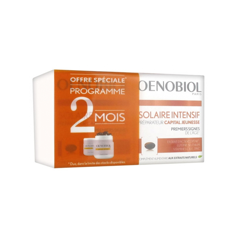 Oenobiol Solaire Intensif Préparateur Capital Jeunesse - Lot de 2 x 30 Capsules