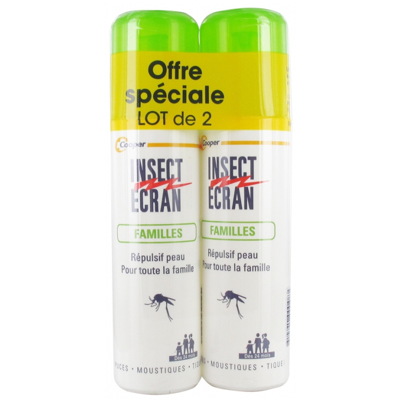  Insect Ecran Familles - Lot de 2 x 100 ml