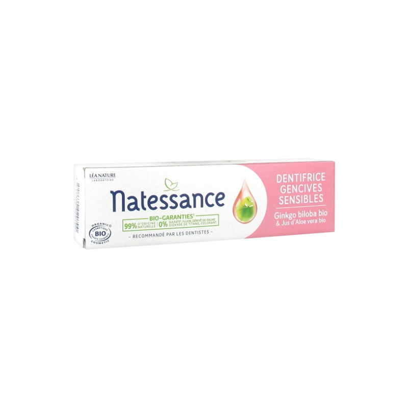Natessance Dentifrice Gencives Sensibles Ginkgo Biloba Bio - 75 ml