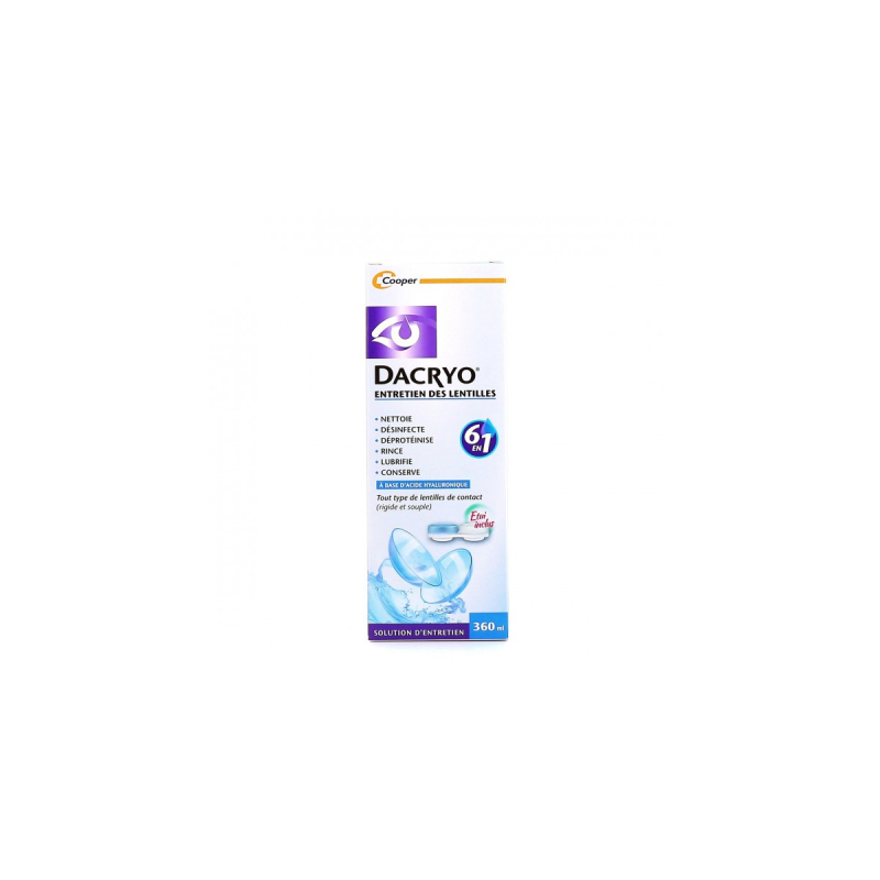 Dacryo Entretien des Lentilles 6-en-1 - 360 ml