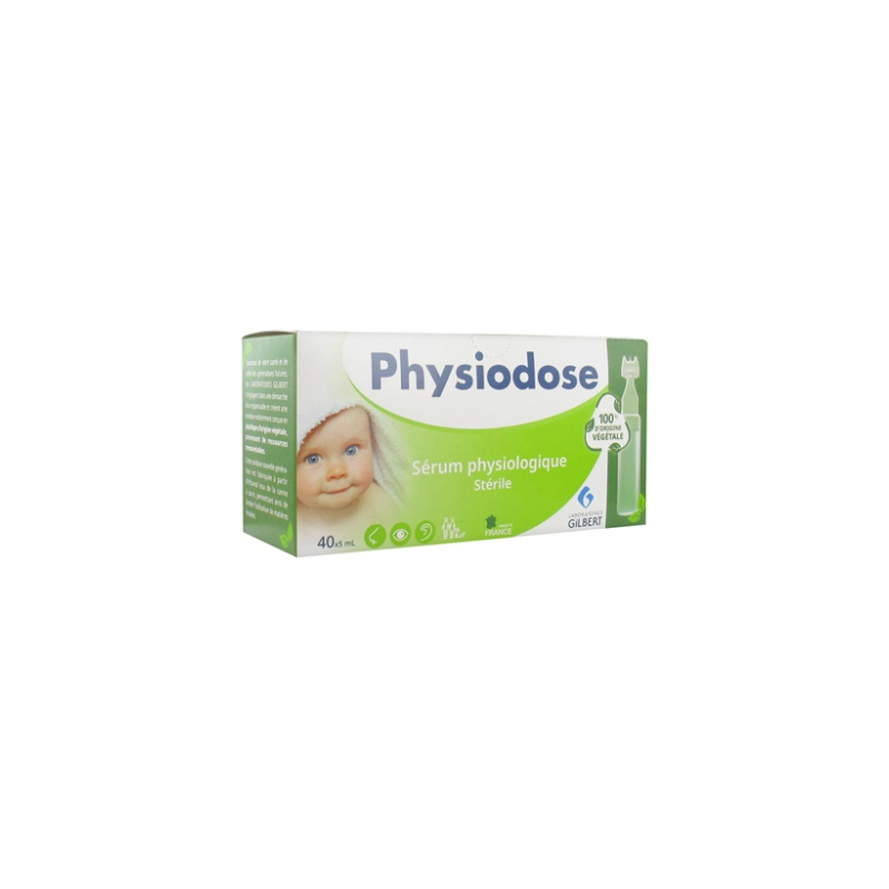 Gilbert Physiodose Sérum Physiologique Stérile - 40 Unidoses Végétales