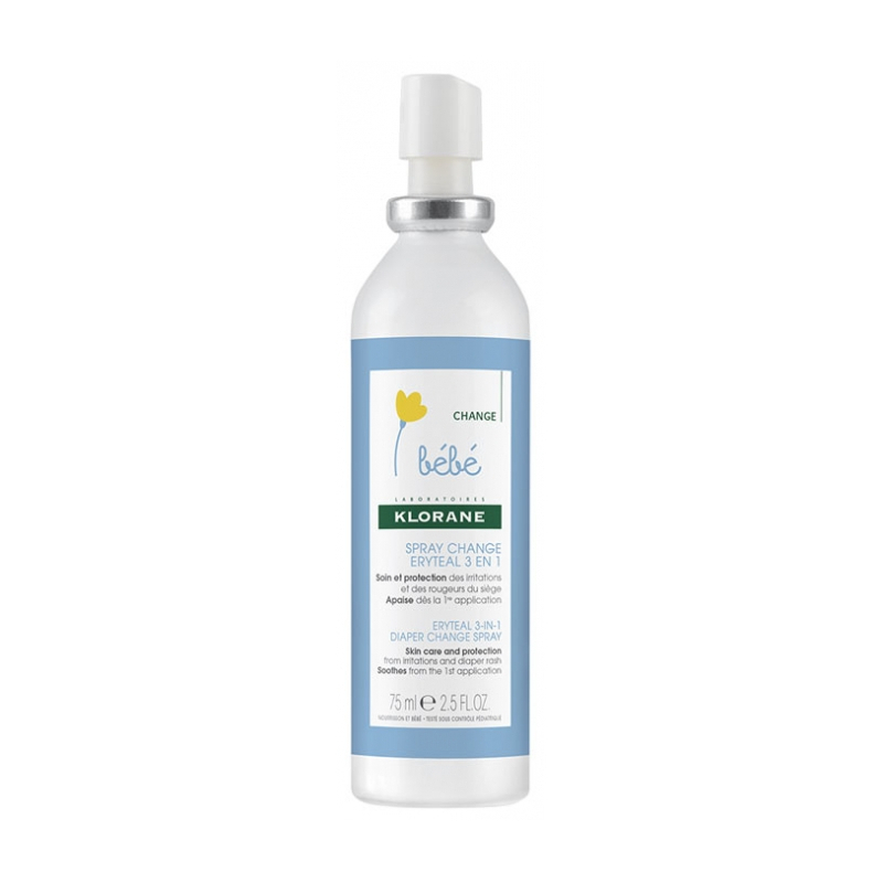 Klorane Bébé Spray Change Eryteal 3-en-1 - 75 ml