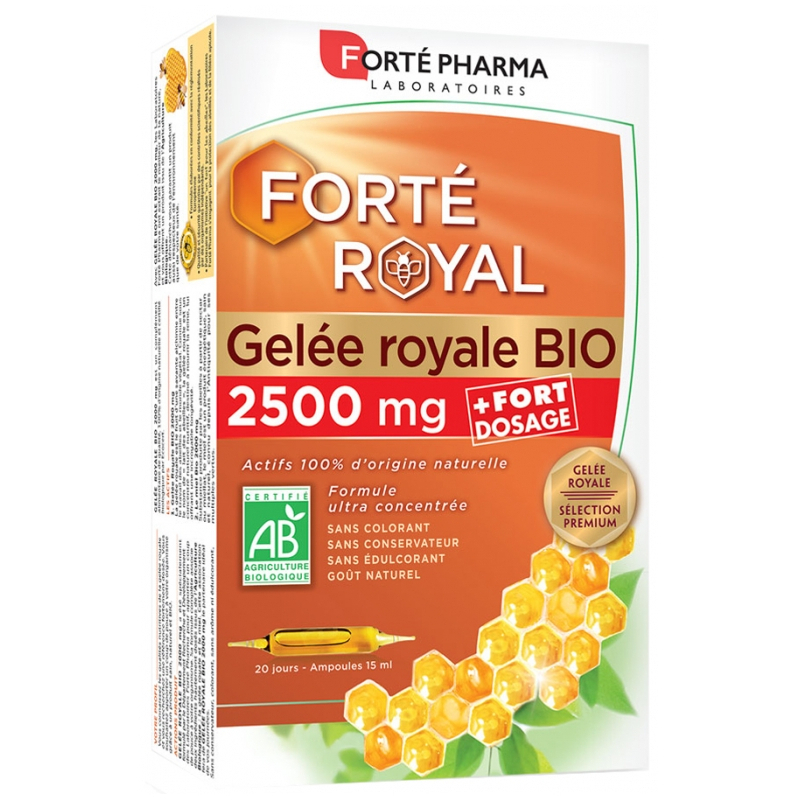 Forté Pharma Gelée Royale 2500 mg Bio - 20 Ampoules