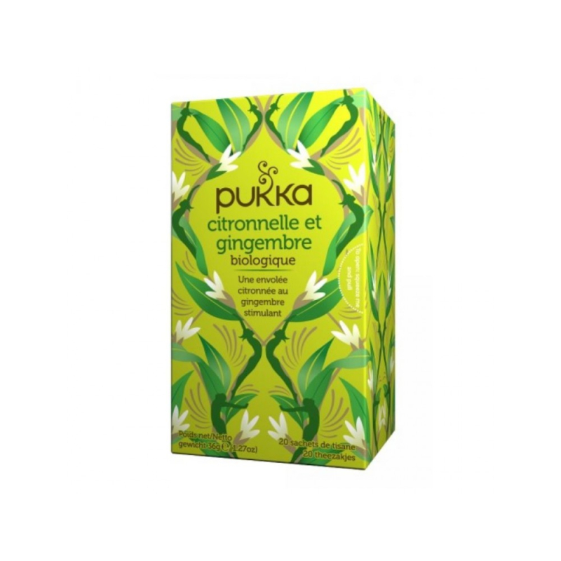 Pukka  Infusion Citronnelle Et Gingembre Bio - 20 Sachets