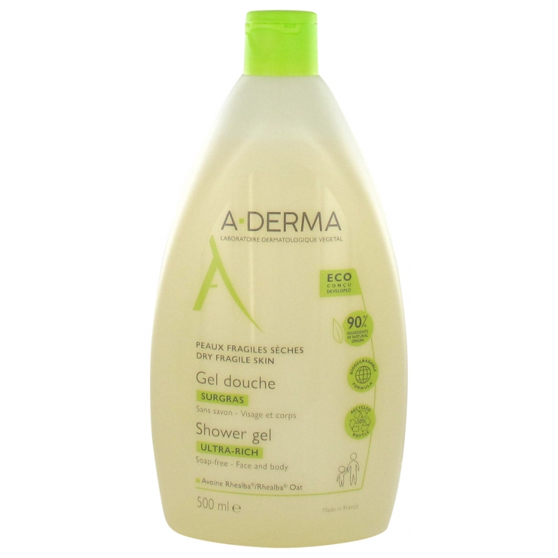 A-Derma Gel Douche Surgras - 500ml