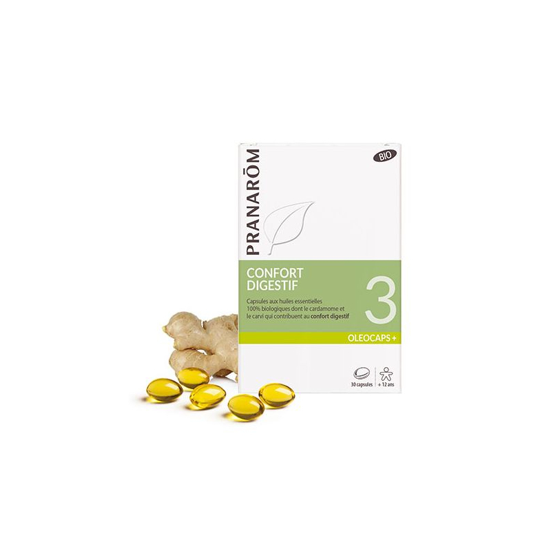 Pranarôm Oléocaps 3 - 30 Capsules Digestion et Transit Intestinal