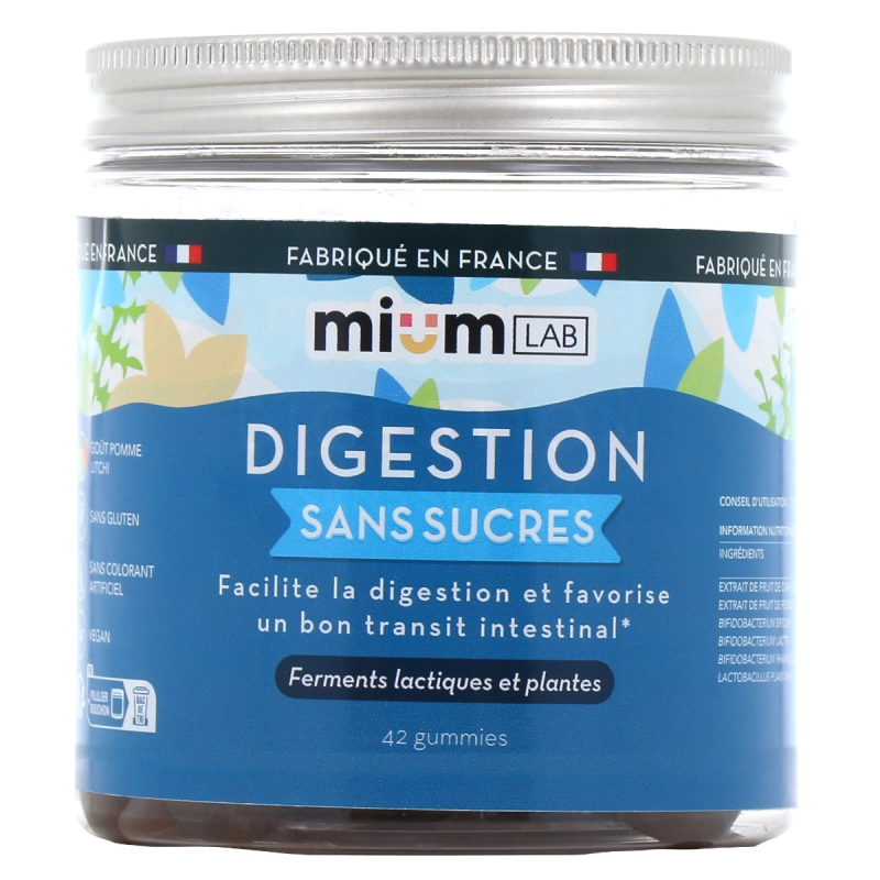 Mium Lab Digestion Sans Sucre - 42 Gummies
