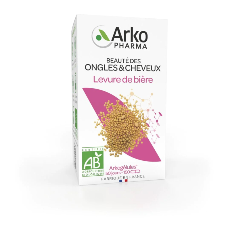 Arkogélules Levure de Bière Bio 150 Gélules + 45 gélules offertes 