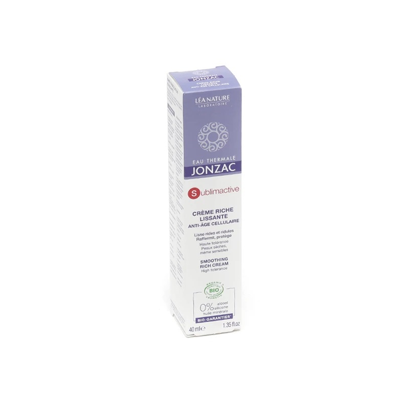 Jonzac Sublimactive crème riche bio - 40 ml