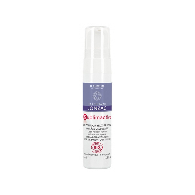 Jonzac Sublimactive soin contour yeux et lèvres Bio - 15 ml