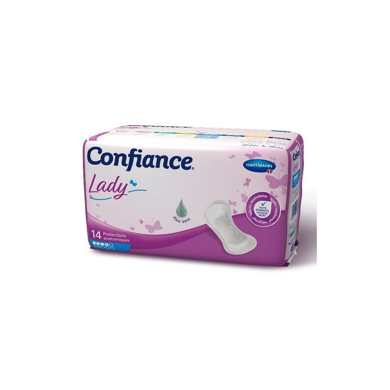 Confiance Lady Protections Anatomiques 4 Gouttes - 14 unités 