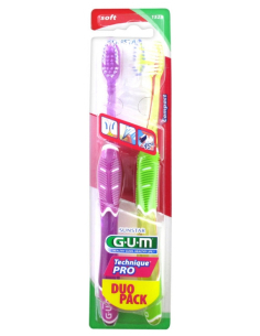  Gum Brosse à Dents Technique Pro Souple Duo Pack