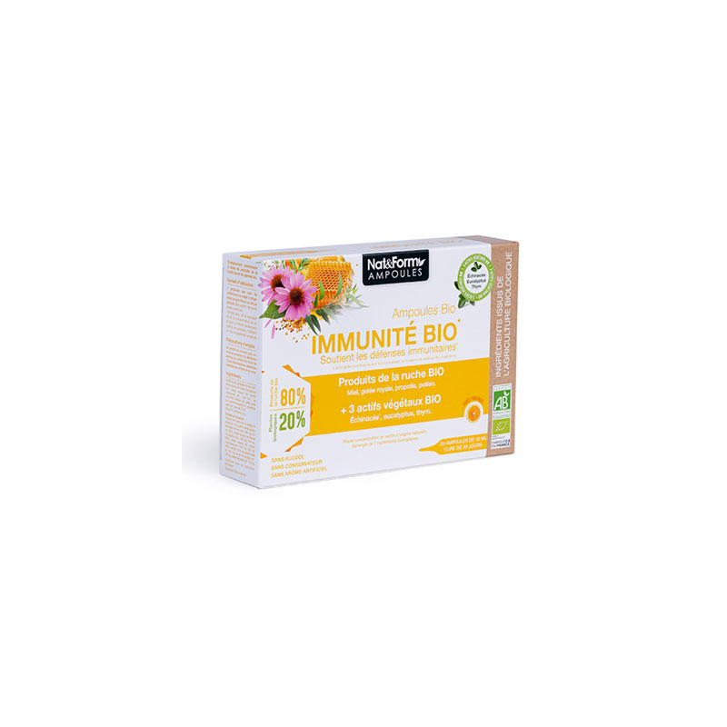 Nat et Form Immunité bio ampoules - 20 ampoules 
