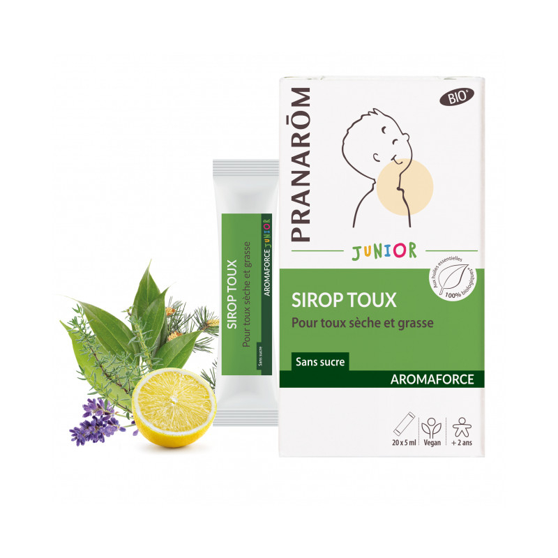  Pranarôm Aromaforce Sirop toux Junior - 20 x 5ml