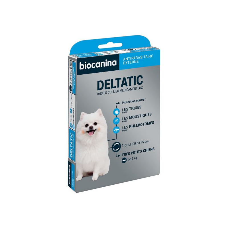 Biocanina Deltatic Collier Petit Chien de moins de 5kg  - 1 unitz 